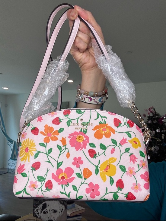 kate spade Handbags - Kate Spade strawberry garden dome crossbody NWOT